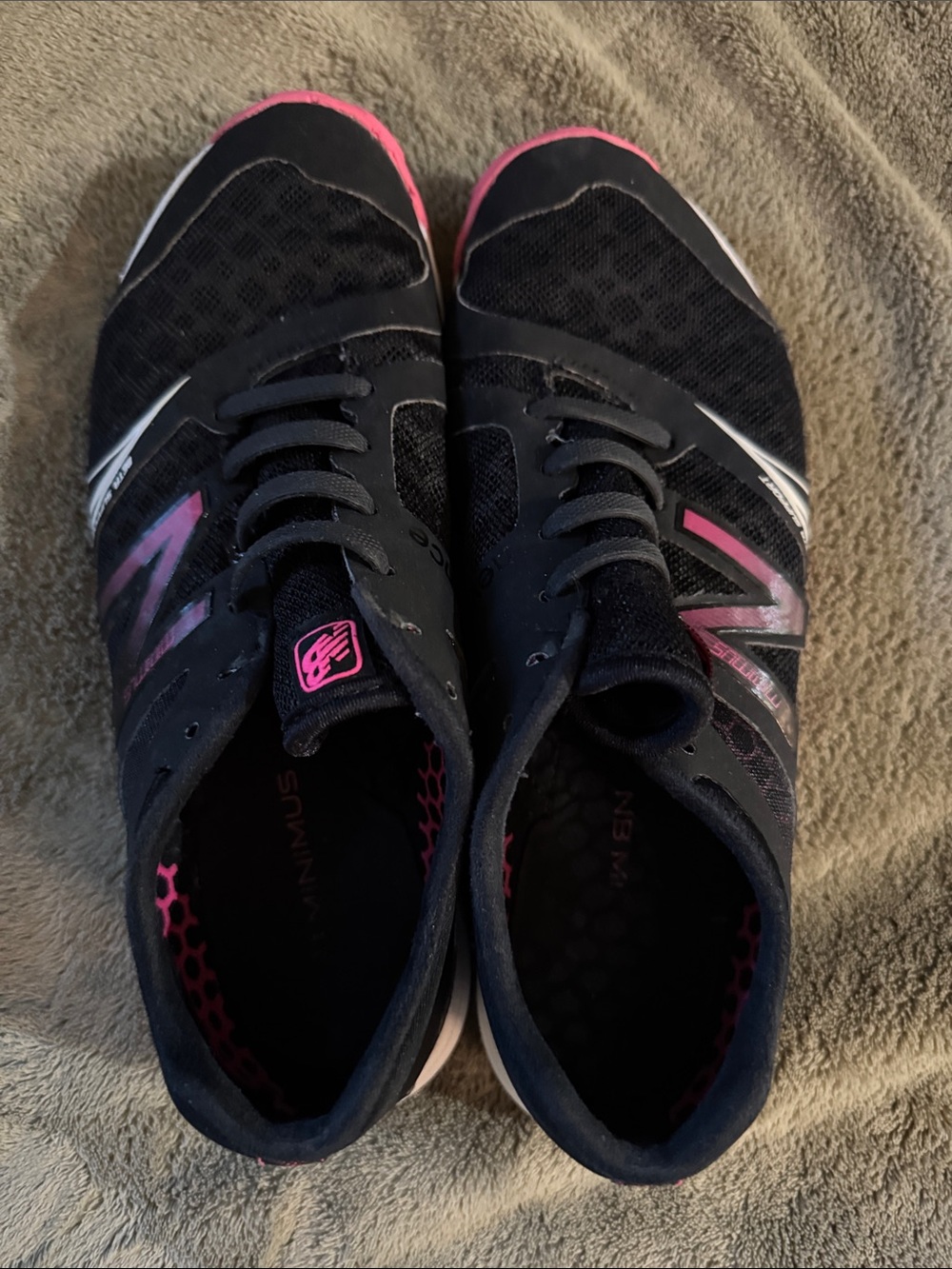 New Balance Minimus Cross Trainers Sneakers WX20BP3 Women's 8.5 Black Pink
